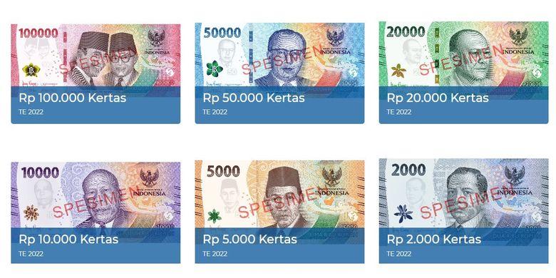 Bank Indonesia Resmi Luncurkan Uang Kertas Rupiah Tahun Emisi 2022 ...